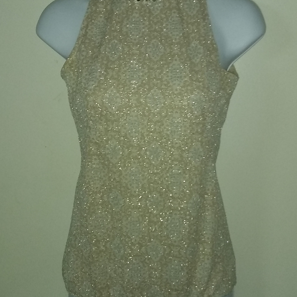 Vintage 1960s one piece majorette leotard gold